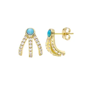 Opal Cage Earrings