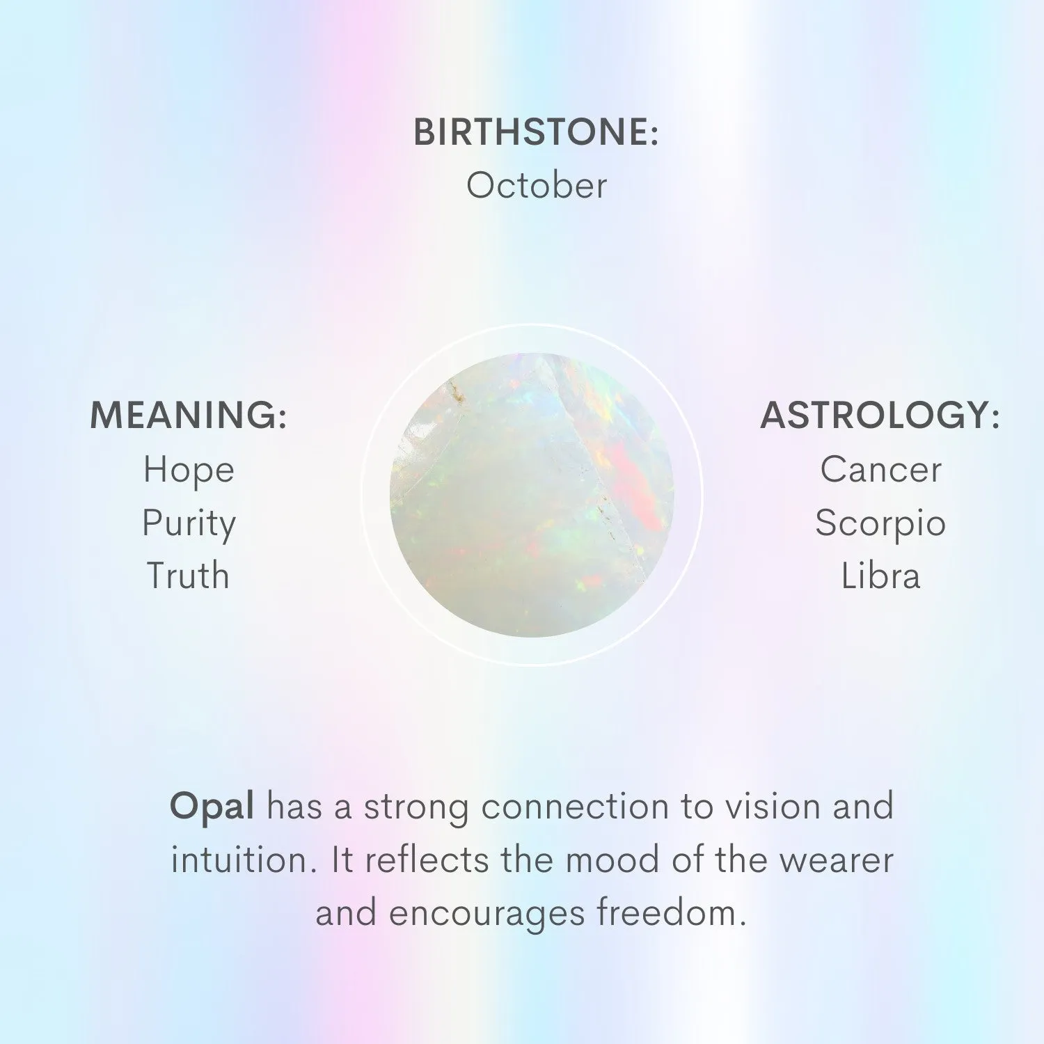 Opal Necklace Charm
