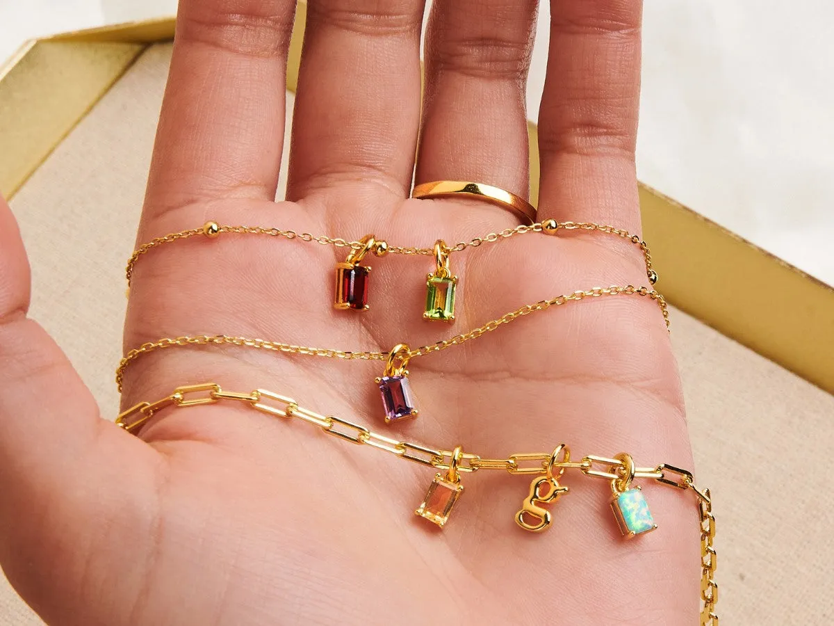 Opal Necklace Charm