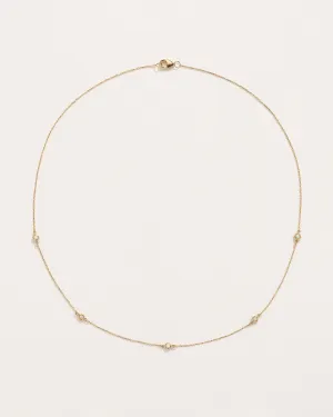 Opal Station Necklace