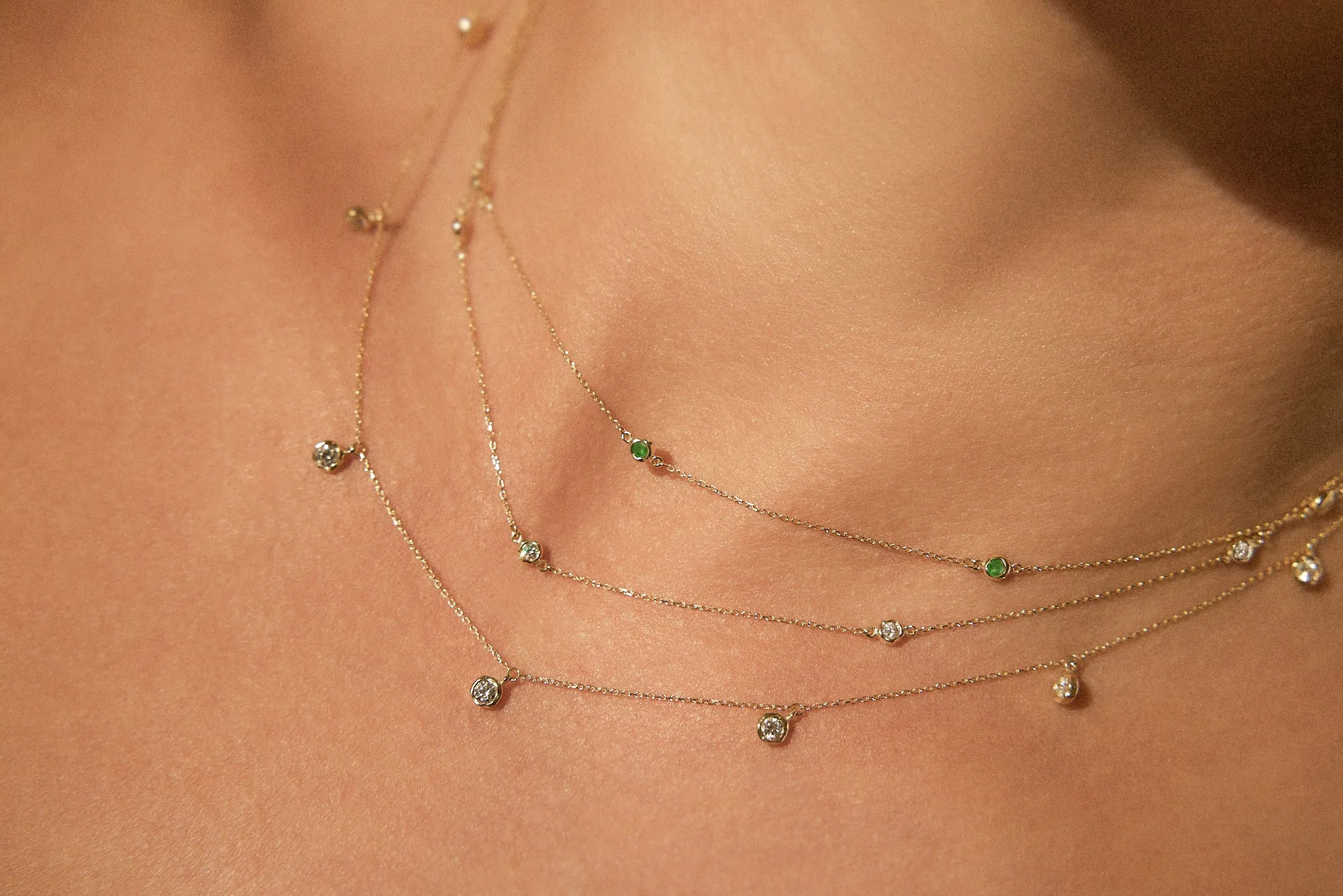 Opal Station Necklace
