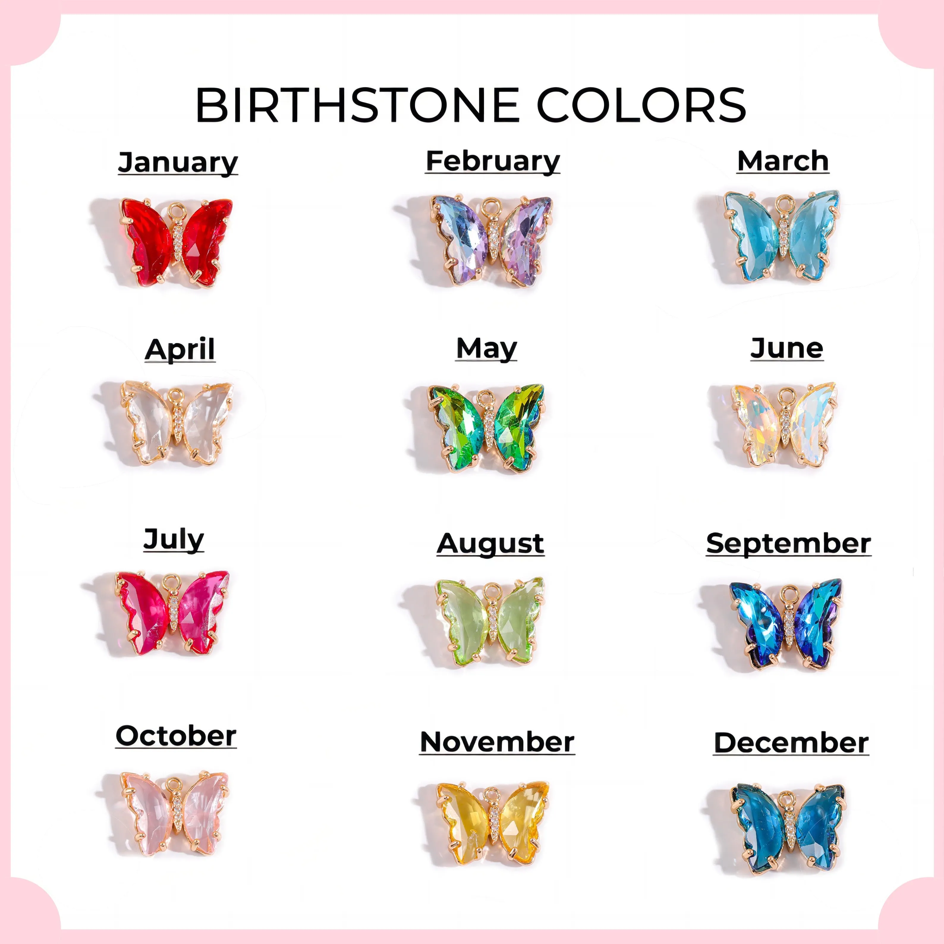 Pastel Rainbow Jade Baby Initial and Birthstone Gemstone Bracelet