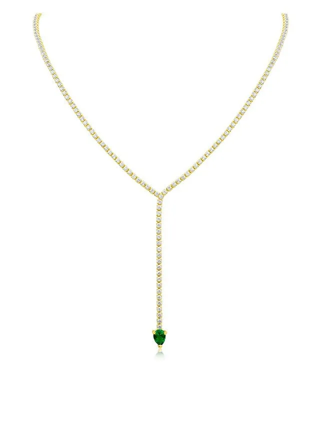 Pear Drop Y-Necklace