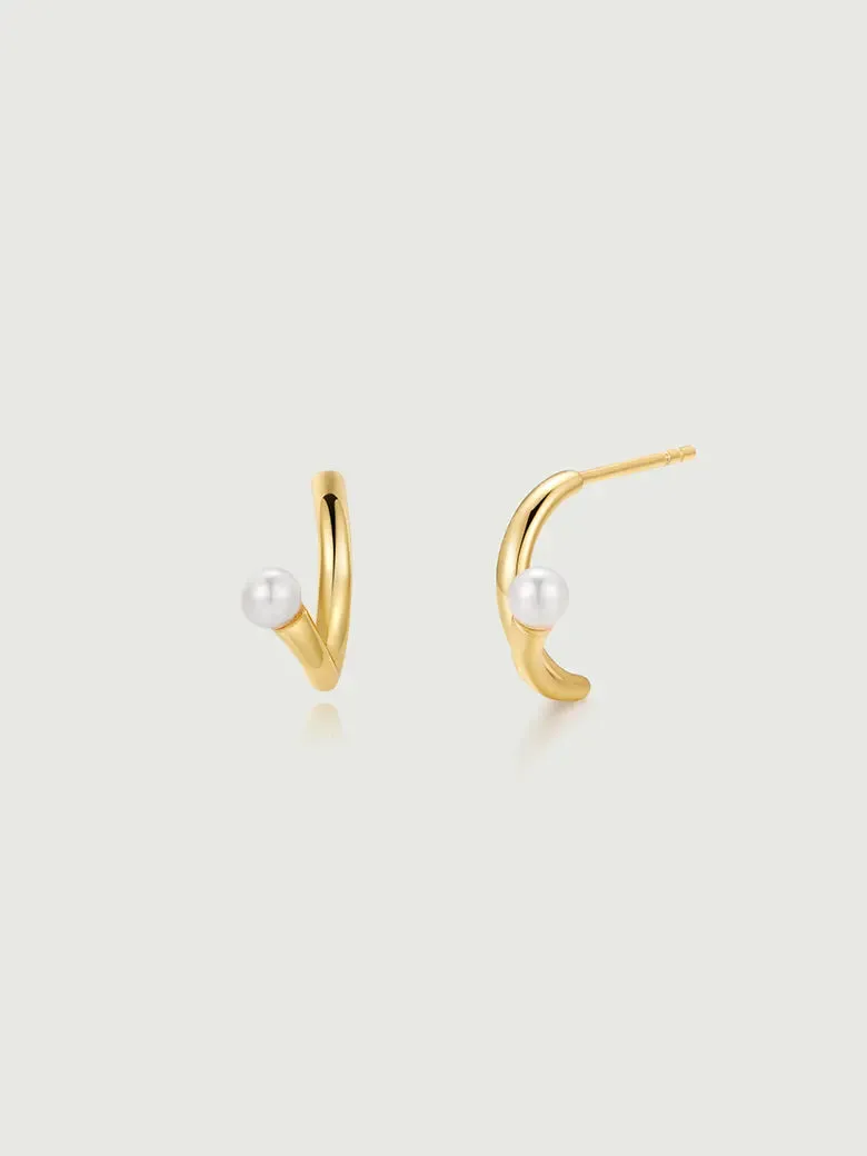 Pearl Arc Earrings