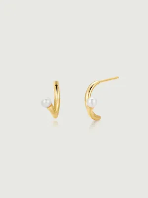Pearl Arc Earrings