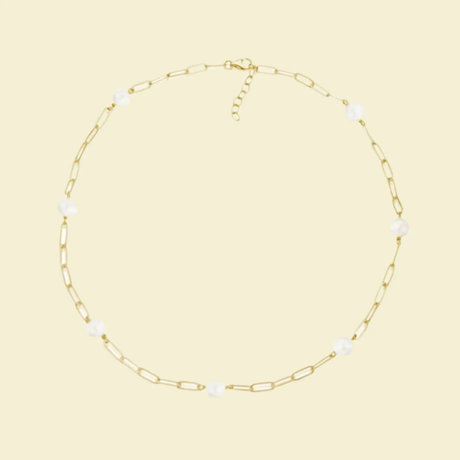 Pearl Link Chain Necklace