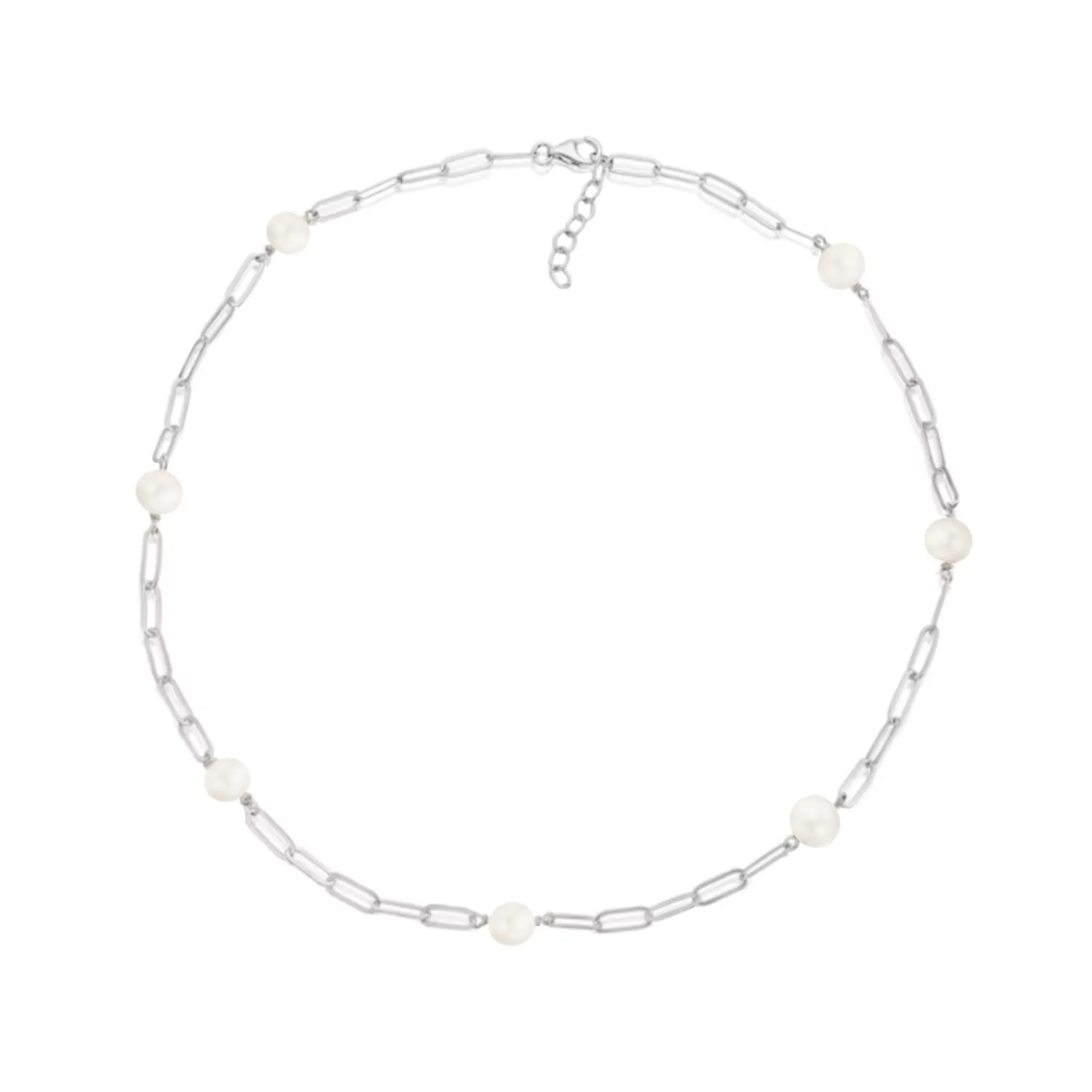 Pearl Link Chain Necklace