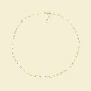 Pearl Link Chain Necklace