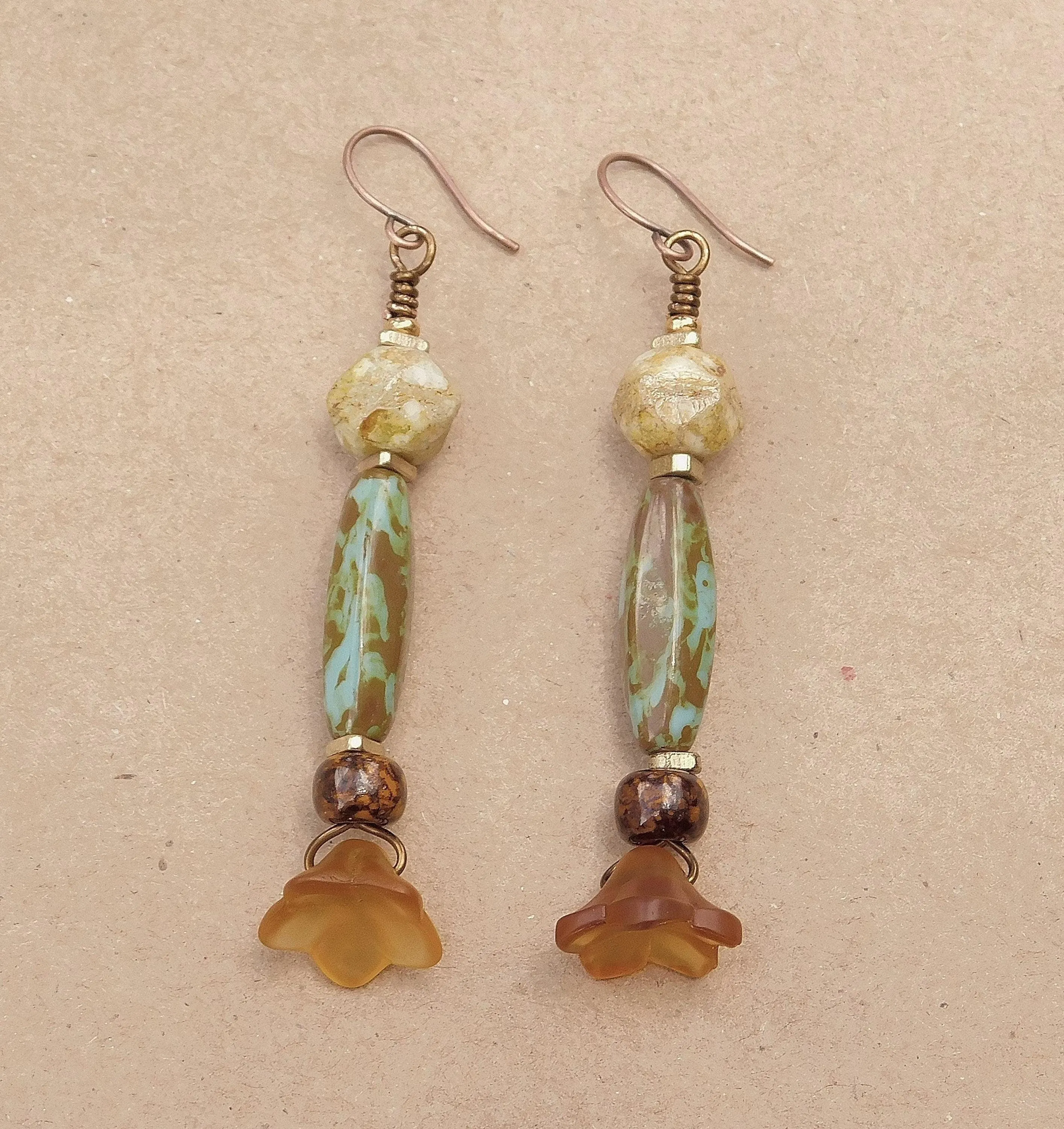 Picasso Czech Bohemian Earrings