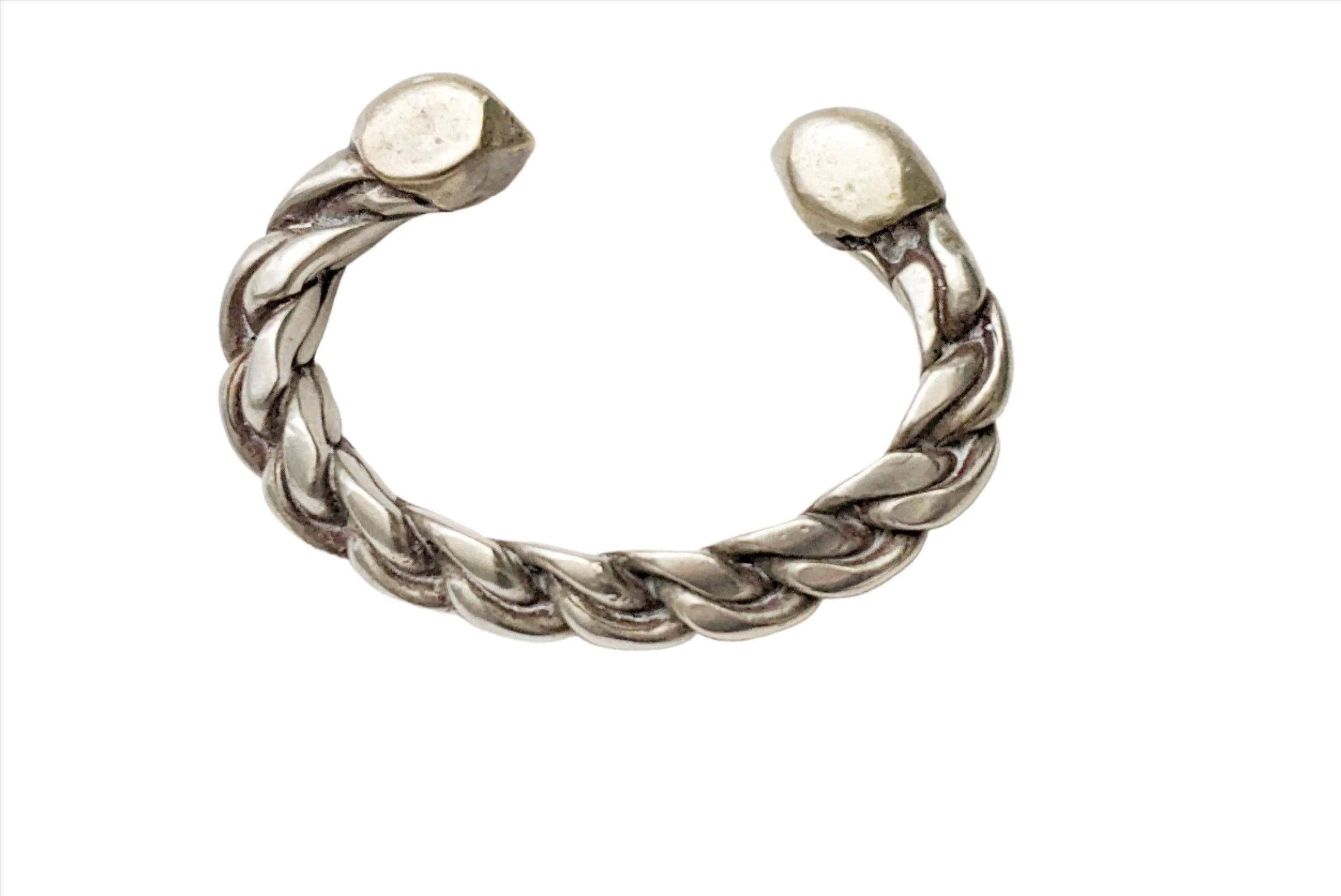Rare Palestinian or Egyptian Braided Cuff Bracelet