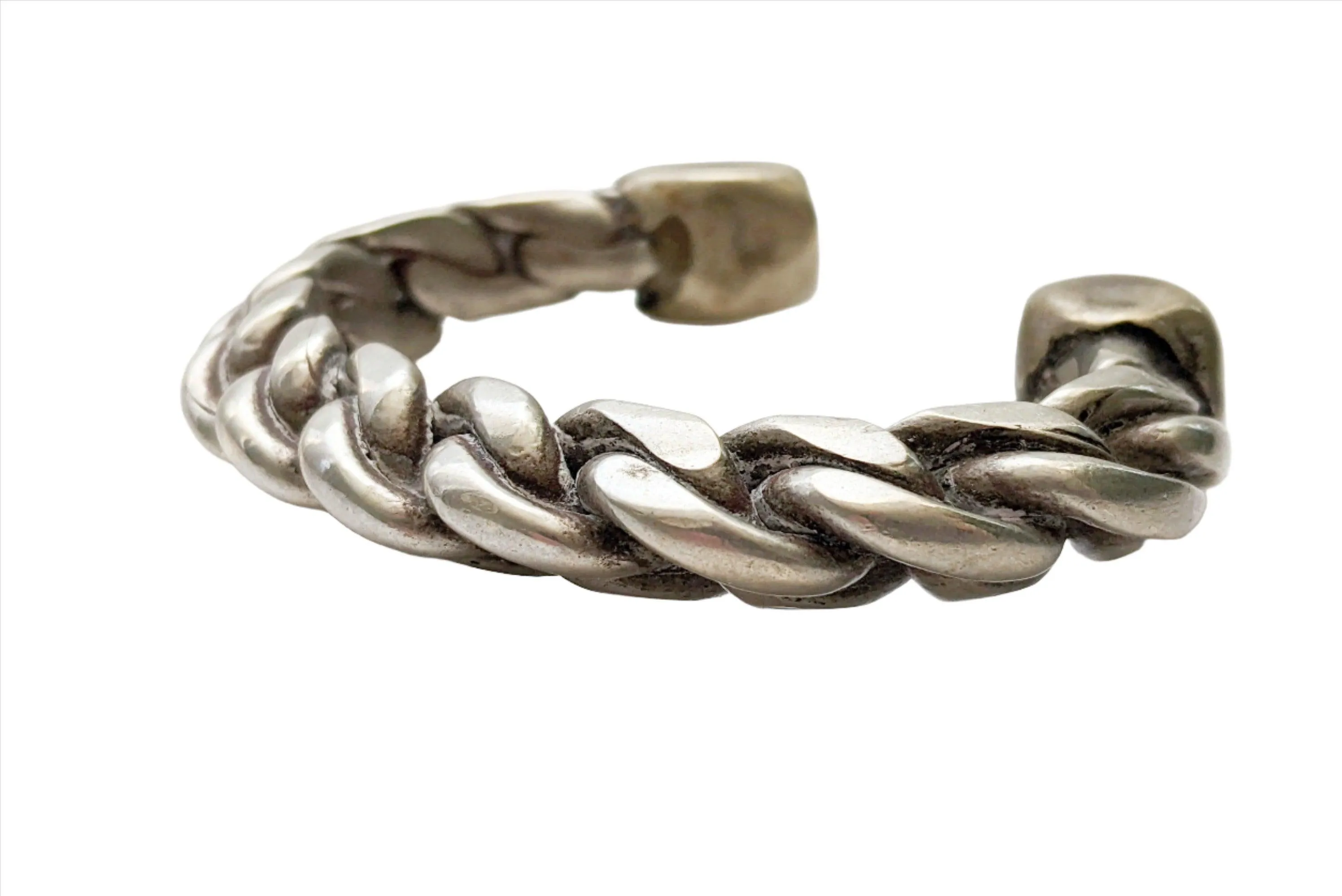 Rare Palestinian or Egyptian Braided Cuff Bracelet