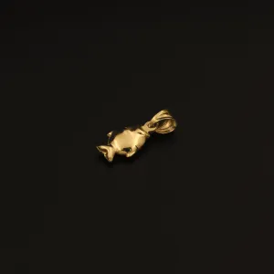 Real Gold Fish Pendant 002
