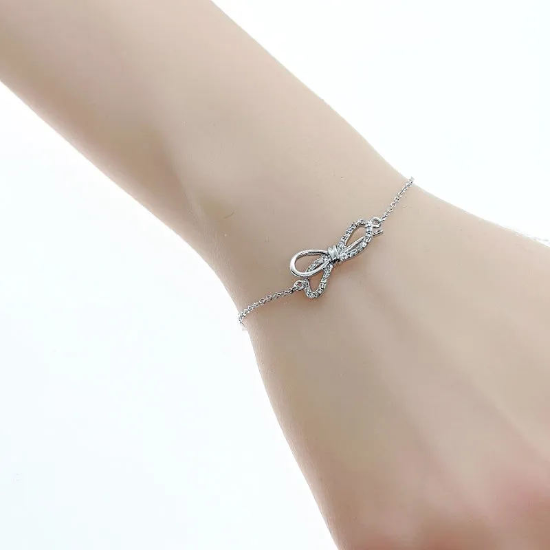 Ribbon Cubic Zirconia Bracelet