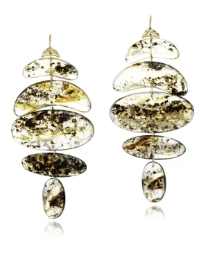 Small Totem Amber Earrings