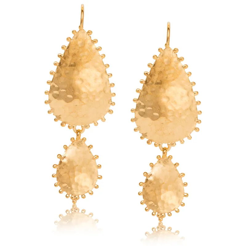 Soleil Duo Earring, Gold