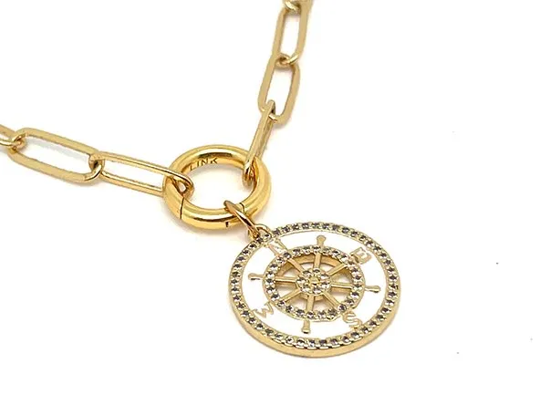 Sparkling Compass Pendant