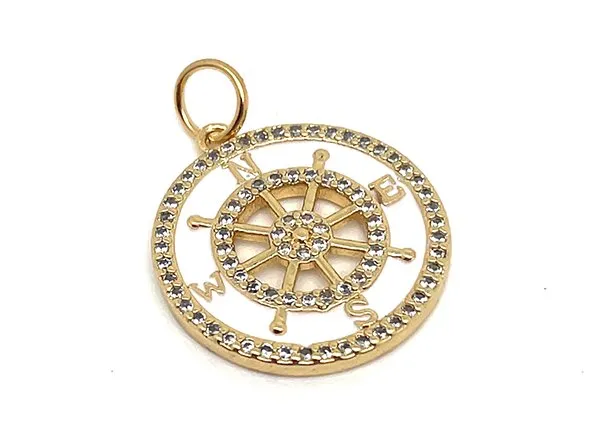 Sparkling Compass Pendant