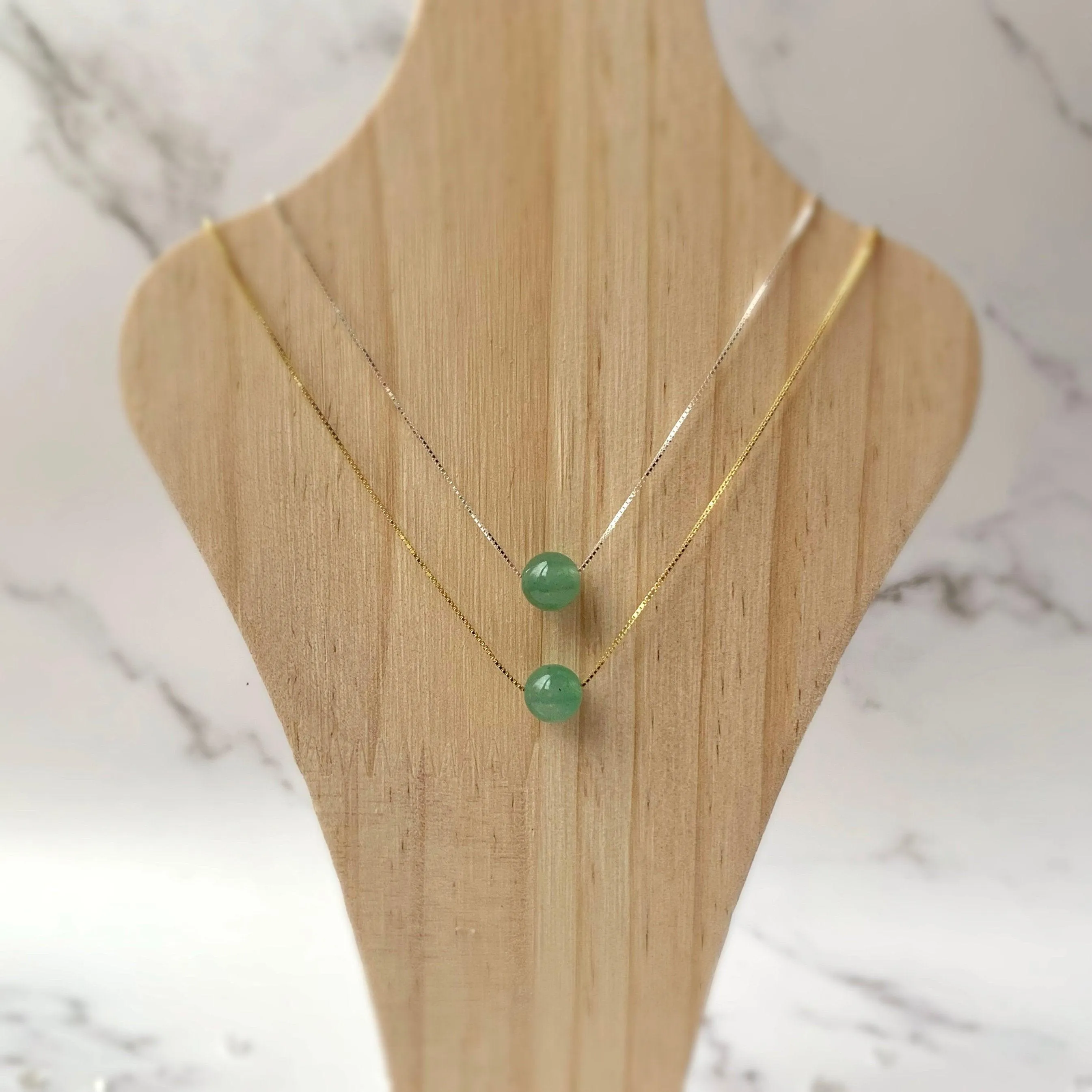 Sterling Silver Gemstone Beaded Necklace
