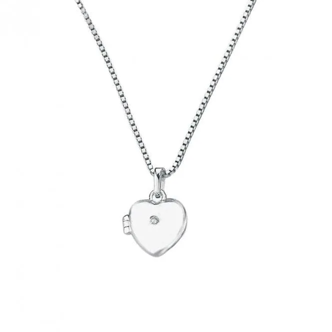 Sterling Silver Medium Heart Locket Pendant P2549