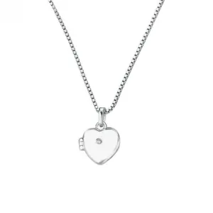 Sterling Silver Medium Heart Locket Pendant P2549
