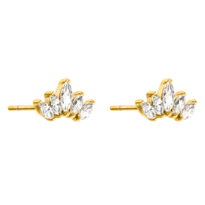 Throne Ohrstecker 18K Gold Vergoldet