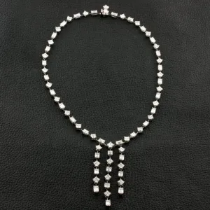 Triple Dangle Diamond Necklace