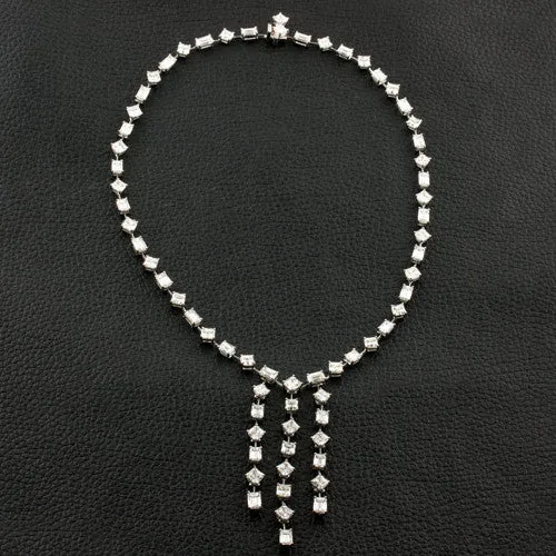 Triple Dangle Diamond Necklace