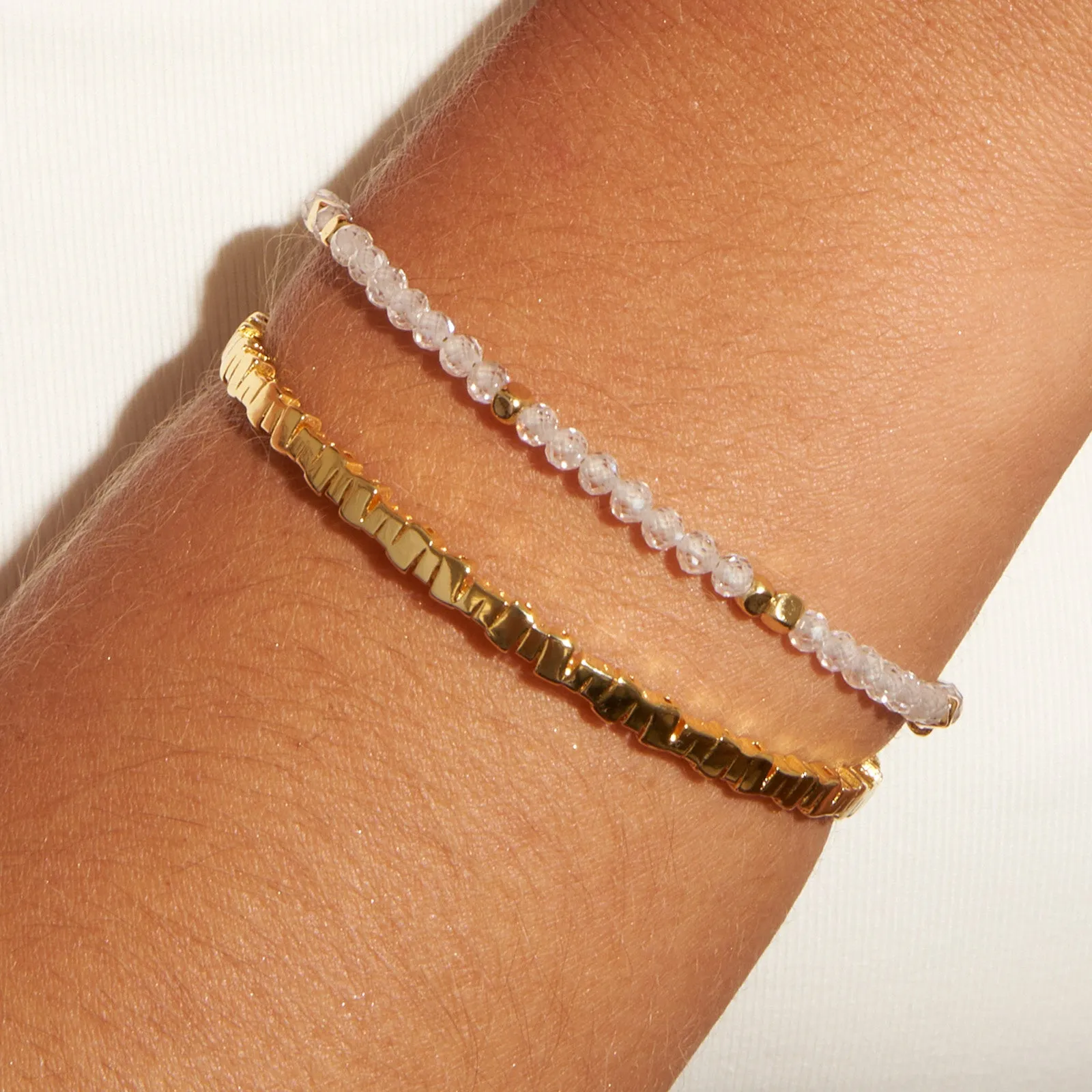 Vienna Gemstone Bracelet - Clear Quartz