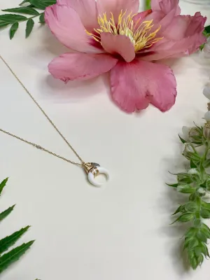 White Horn of Dilemma Necklace
