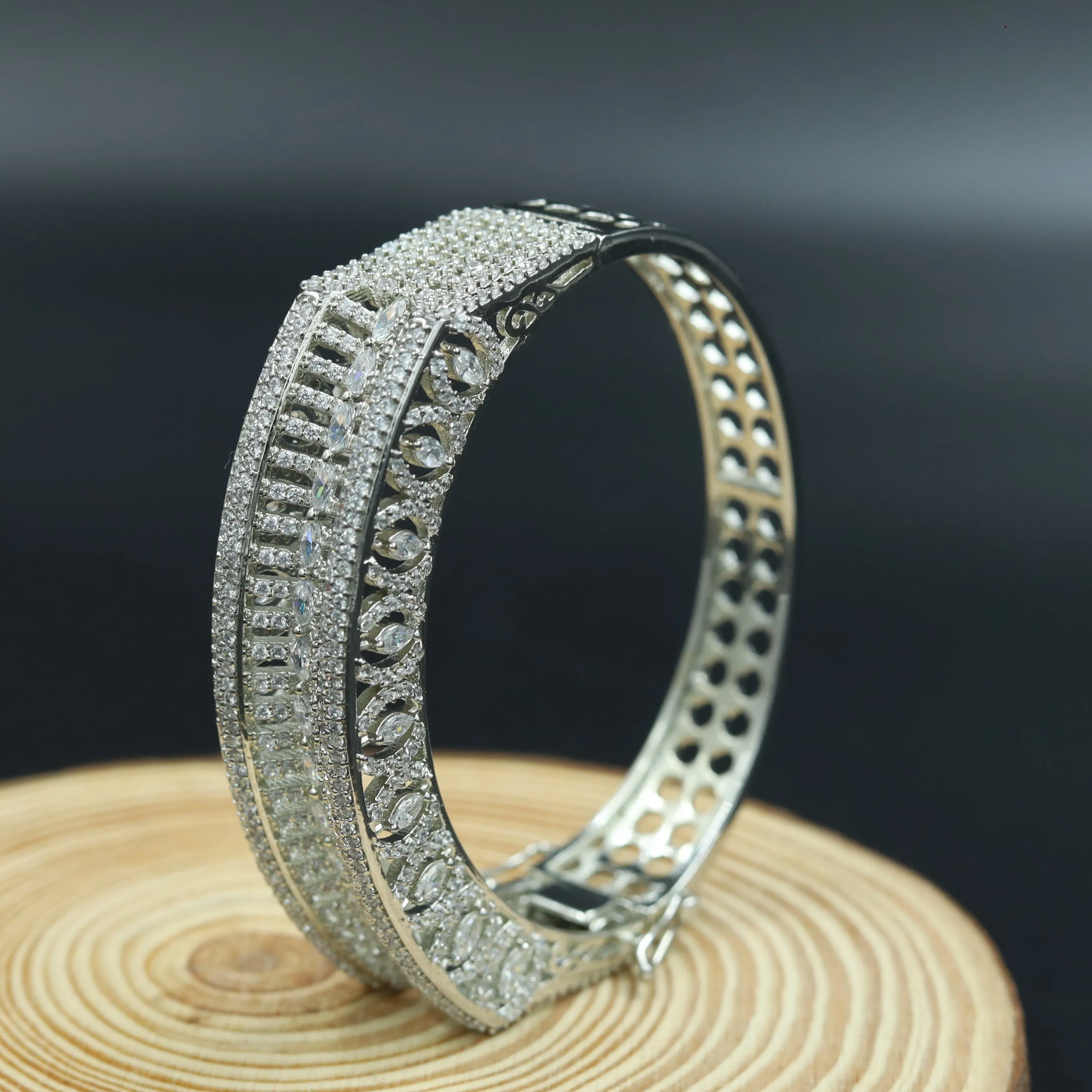 Zircon/AD Silver Bracelet 16541-3688